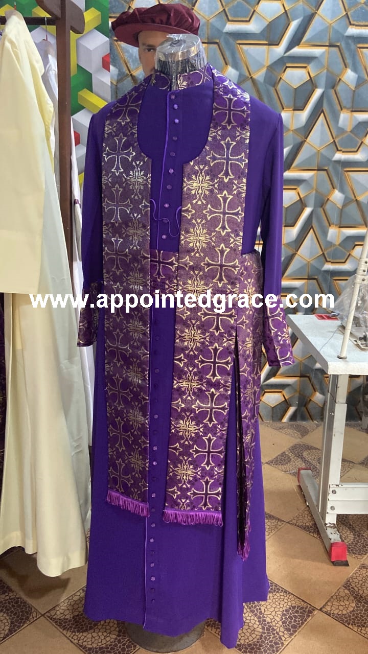 Church ceremonial vestments for special services and ordinations in Lagos